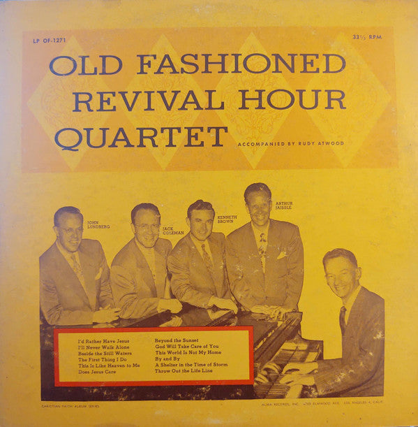 Old Fashioned Revival Hour Quartet : Old Fashioned Revival Hour Quartet (LP, Mono, Red)