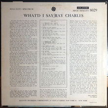 Laden Sie das Bild in den Galerie-Viewer, Ray Charles : What'd I Say (LP, Album, Mono, RP)
