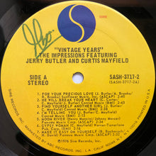 Load image into Gallery viewer, The Impressions Featuring Jerry Butler And Curtis Mayfield : The Vintage Years (2xLP, Comp, Ter)
