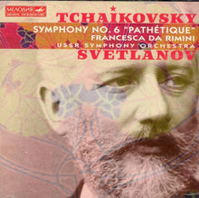 Laden Sie das Bild in den Galerie-Viewer, Tchaikovsky*, Evgeni Svetlanov : Symphony No. 6 &quot;Pathétique&quot; - Francesca Da Rimini - USSR Symphony Orchestra (CD, Comp)
