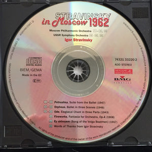 Stravinsky* : Stravinsky In Moscow 1962 (CD, Album, RM)