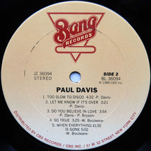Charger l&#39;image dans la galerie, Paul Davis (3) : Paul Davis (LP, Album, RP, San)
