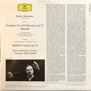 Robert Schumann / Berlin Philharmonic Orchestra* • Rafael Kubelik : Symphony No.3 "Rhenish" • Manfred Overture (LP, Album, Mono, Club)