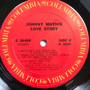 Johnny Mathis : Love Story (LP, Album, Ter)