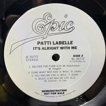 Laden Sie das Bild in den Galerie-Viewer, Patti LaBelle : It's Alright With Me (LP, Album, Promo)
