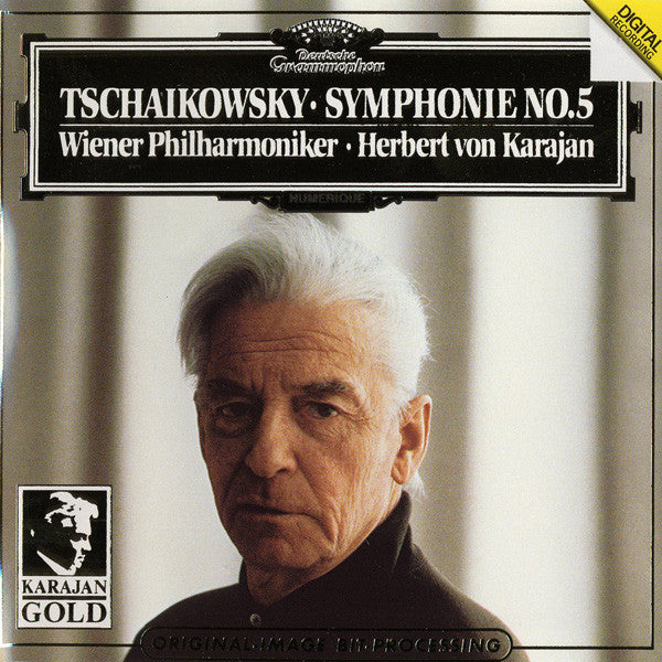 Tschaikowsky* - Wiener Philharmoniker · Herbert von Karajan : Symphonie No.5 (CD, Album, RE, RM, Gol)