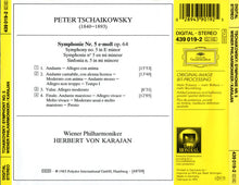 Laden Sie das Bild in den Galerie-Viewer, Tschaikowsky* - Wiener Philharmoniker · Herbert von Karajan : Symphonie No.5 (CD, Album, RE, RM, Gol)
