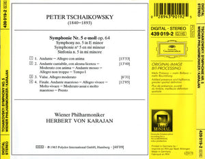 Tschaikowsky* - Wiener Philharmoniker · Herbert von Karajan : Symphonie No.5 (CD, Album, RE, RM, Gol)