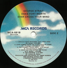 Load image into Gallery viewer, George Strait : Does Fort Worth Ever Cross Your Mind (LP, Album)
