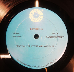 Flip Wilson : Funny & Live At The Village Gate (LP)