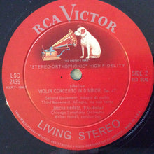 Load image into Gallery viewer, Heifetz*, Sibelius*, Chicago Symphony*, Walter Hendl : Violin Concerto  (LP, Ind)
