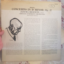 Load image into Gallery viewer, Heifetz*, Sibelius*, Chicago Symphony*, Walter Hendl : Violin Concerto  (LP, Ind)
