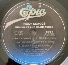 Laden Sie das Bild in den Galerie-Viewer, Ricky Skaggs : Highways &amp; Heartaches (LP, Album, Pit)
