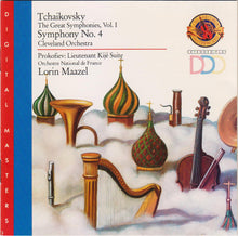 Load image into Gallery viewer, Tchaikovsky* / Prokofiev* - Lorin Maazel, Cleveland Orchestra* / Orchestre National de France : Tchaikovsky: The Great Symphonies, Vol. I, Symphony No. 4 / Prokofiev: Lieutenant Kijé Suite (CD, Comp)
