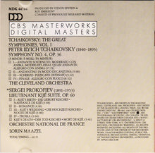 Load image into Gallery viewer, Tchaikovsky* / Prokofiev* - Lorin Maazel, Cleveland Orchestra* / Orchestre National de France : Tchaikovsky: The Great Symphonies, Vol. I, Symphony No. 4 / Prokofiev: Lieutenant Kijé Suite (CD, Comp)
