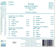 Charger l'image dans la galerie, J. S. Bach* / Christiane Edinger : Sonatas and Partitas For Solo Violin Vol. 1 (CD, Album, RE)
