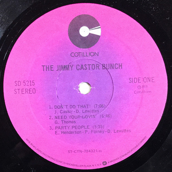 The Jimmy Castor Bunch Discography – VXGXFB