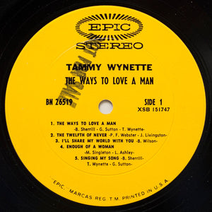Tammy Wynette : The Ways To Love A Man (LP, Album, Pit)