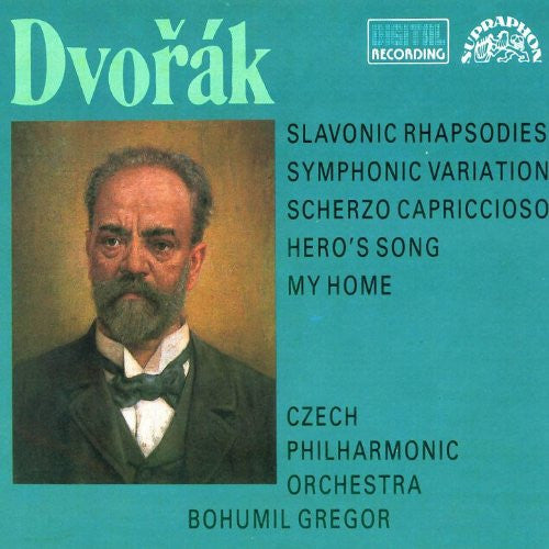 Antonín Dvořák, The Czech Philharmonic Orchestra, Bohumil Gregor : Slavonic Rhasodies, Symphonic Variations, Hero's Song, My Home (2xCD)