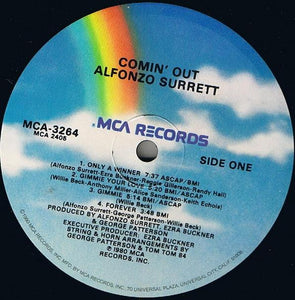 Alfonzo Surrett* : Comin' Out (LP, Album, Glo)
