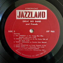 Load image into Gallery viewer, Nat Adderley, Coleman Hawkins, Lucky Thompson, The Harry Arnold Orchestra* : Great Big Band And Friends (LP, Album)
