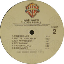 Laden Sie das Bild in den Galerie-Viewer, Dave Davies : Chosen People (LP, Album, Win)
