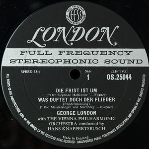 George London (2), Wagner* With The Vienna Philharmonic Orchestra* Conducted By Hans Knappertsbusch : Great Scenes For Bass-Baritone (LP, Album)