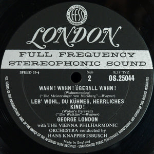 George London (2), Wagner* With The Vienna Philharmonic Orchestra* Conducted By Hans Knappertsbusch : Great Scenes For Bass-Baritone (LP, Album)