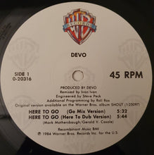 Load image into Gallery viewer, Devo : Here To Go (12", Maxi, SRC)
