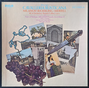 Mascagni*, Milanov*, Bjoerling*, Merrill*, RCA Orchestra*, Renato Cellini : Cavalleria Rusticana And First LP Release : Milanov's Early Recordings (2xLP, Mono, Dyn + Box)