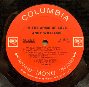 Andy Williams : In The Arms Of Love (LP, Mono, Ter)
