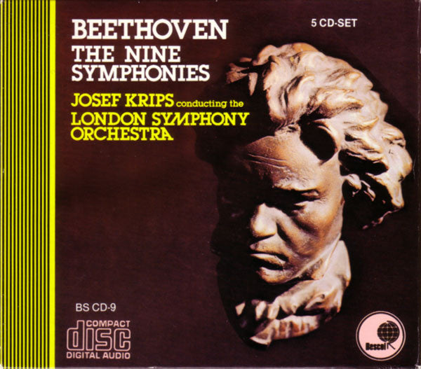 Beethoven* - Josef Krips Conducting The London Symphony Orchestra : The Nine Symphonies (Box, Comp + 5xCD)