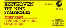 Load image into Gallery viewer, Beethoven* - Josef Krips Conducting The London Symphony Orchestra : The Nine Symphonies (Box, Comp + 5xCD)
