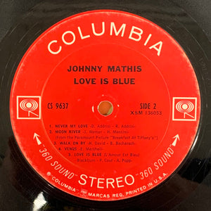 Johnny Mathis : Love Is Blue (LP, Album, Ter)