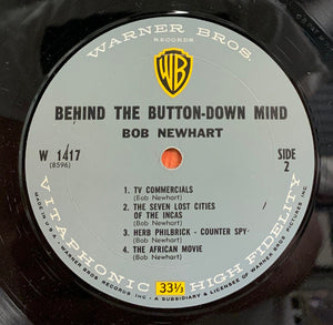 Bob Newhart : Behind The Button-Down Mind Of Bob Newhart (LP, Album, Mono, Res)