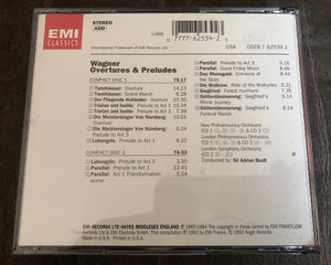 Wagner* - Sir Adrian Boult : Ouvertures & Preludes (2xCD, Comp)