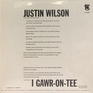 Justin Wilson : I Gawr-on-tee (LP, RE, Jac)