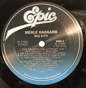 Merle Haggard : Big City (LP, Album, San)