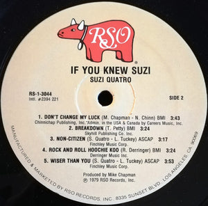 Suzi Quatro : If You Knew Suzi... (LP, Album)