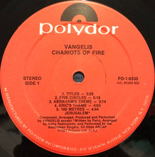 Load image into Gallery viewer, Vangelis : Chariots Of Fire (LP, Album, 53 )
