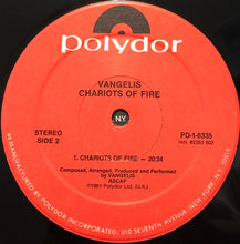 Load image into Gallery viewer, Vangelis : Chariots Of Fire (LP, Album, 53 )
