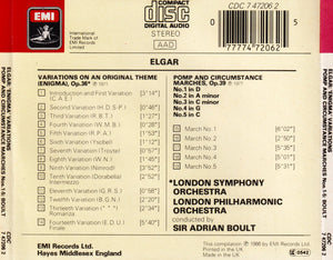 Elgar* / Sir Adrian Boult, London Symphony Orchestra •  London Philharmonic Orchestra : Enigma Variations • Pomp & Circumstance Marches Nos.1–5 (CD, Comp)