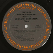 Load image into Gallery viewer, Dietrich Fischer-Dieskau / Leonard Bernstein : Mahler Songs (LP, Album)
