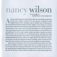 Charger l&#39;image dans la galerie, Nancy Wilson : The Great American Songbook (2xCD, Comp)
