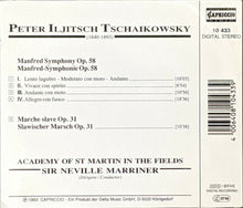 Charger l&#39;image dans la galerie, Pyotr Ilyich Tchaikovsky, The Academy Of St. Martin-in-the-Fields, Sir Neville Marriner : Manfred Symphony - Marche Slave (CD, Album)
