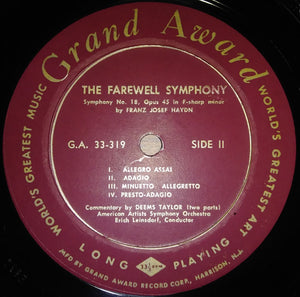 The Camerata Academica Orchestra*, American Artists Symphony* : Beethoven Symphony No. 5 In C Minor Op. 67 / The Farewell Symphony, Op. 45 By Franz Josef Haydn (LP, Album, Mono)