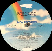 Load image into Gallery viewer, Conway Twitty : Heart &amp; Soul (LP, Album, Glo)
