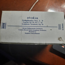 Charger l&#39;image dans la galerie, Antonín Dvořák, Slovak Philharmonic Orchestra, Slovak Radio Symphony Orchestra, Stephen Gunzenhauser : Symphonies Nos. 1 - 9 / Legends Op. 59, Nos. 1 - 10 / Symphonic Variations, Op. 78 (6xCD + Box)
