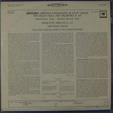 Load image into Gallery viewer, Mozart*  :  Rafael Druian, Abraham Skernick - Judith Raskin ; George Szell Conducting Members Of The Cleveland Orchestra* : Sinfonia Concertante For Violin, Viola And Orchestra; Exsultate, Jubilate (LP)
