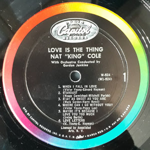 Nat "King" Cole* : Love Is The Thing (LP, Album, Mono, RP)